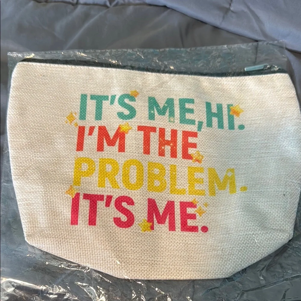 Colorful Text Canvas Pouch